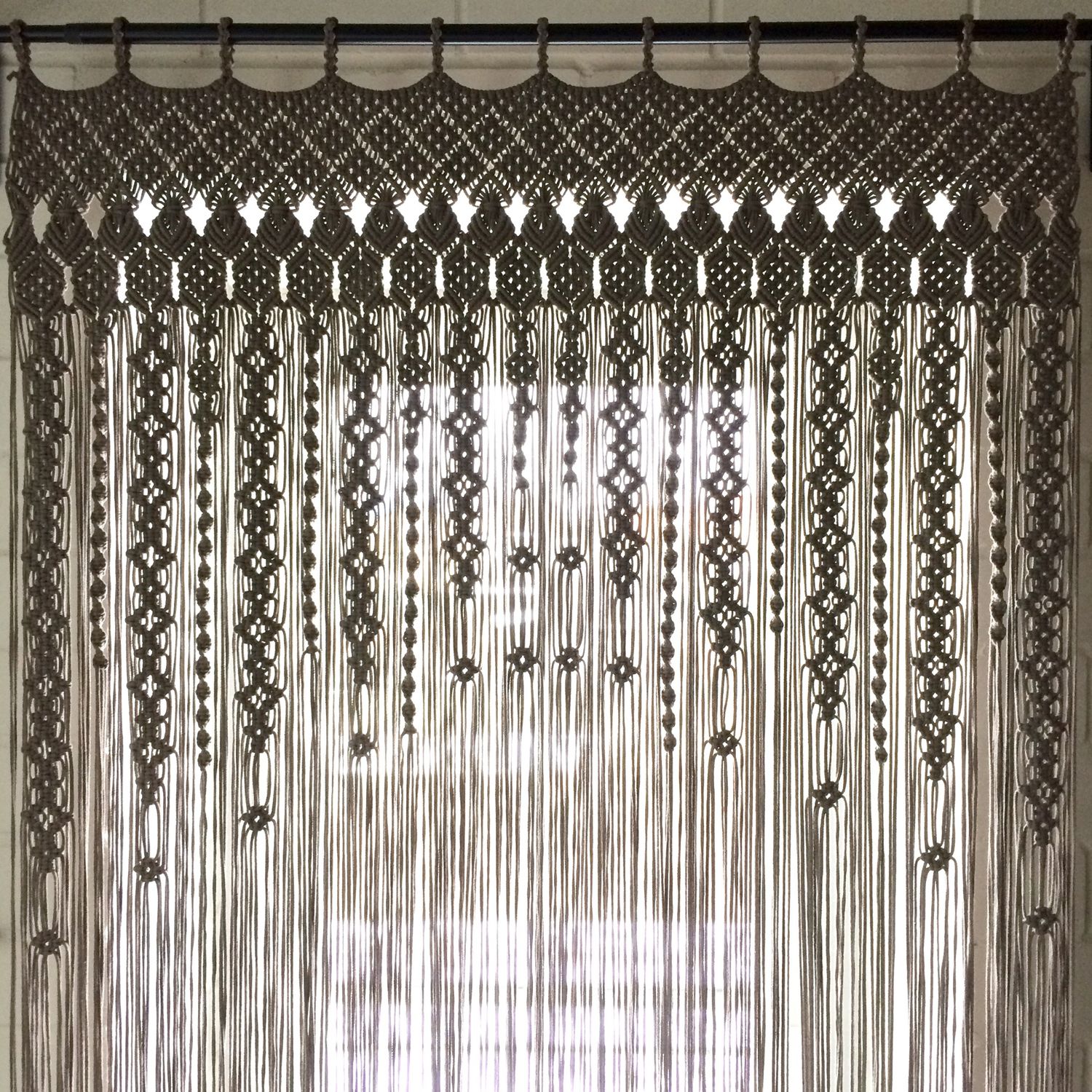 macrame curtains photo decor