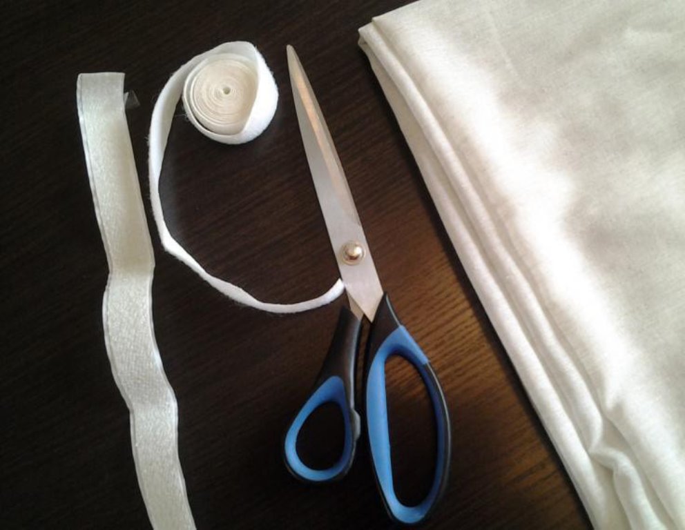 DIY curtains with Velcro