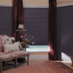 pleated curtains decor photo