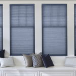 pleated curtains decor photo