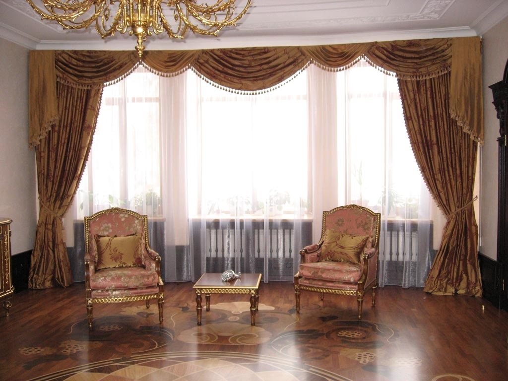 curtains in the large living room