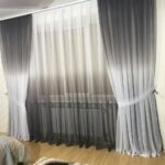 curtains in the living room gradient