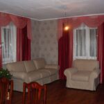 curtains in the living room pink