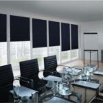 curtains in the office decor ideas