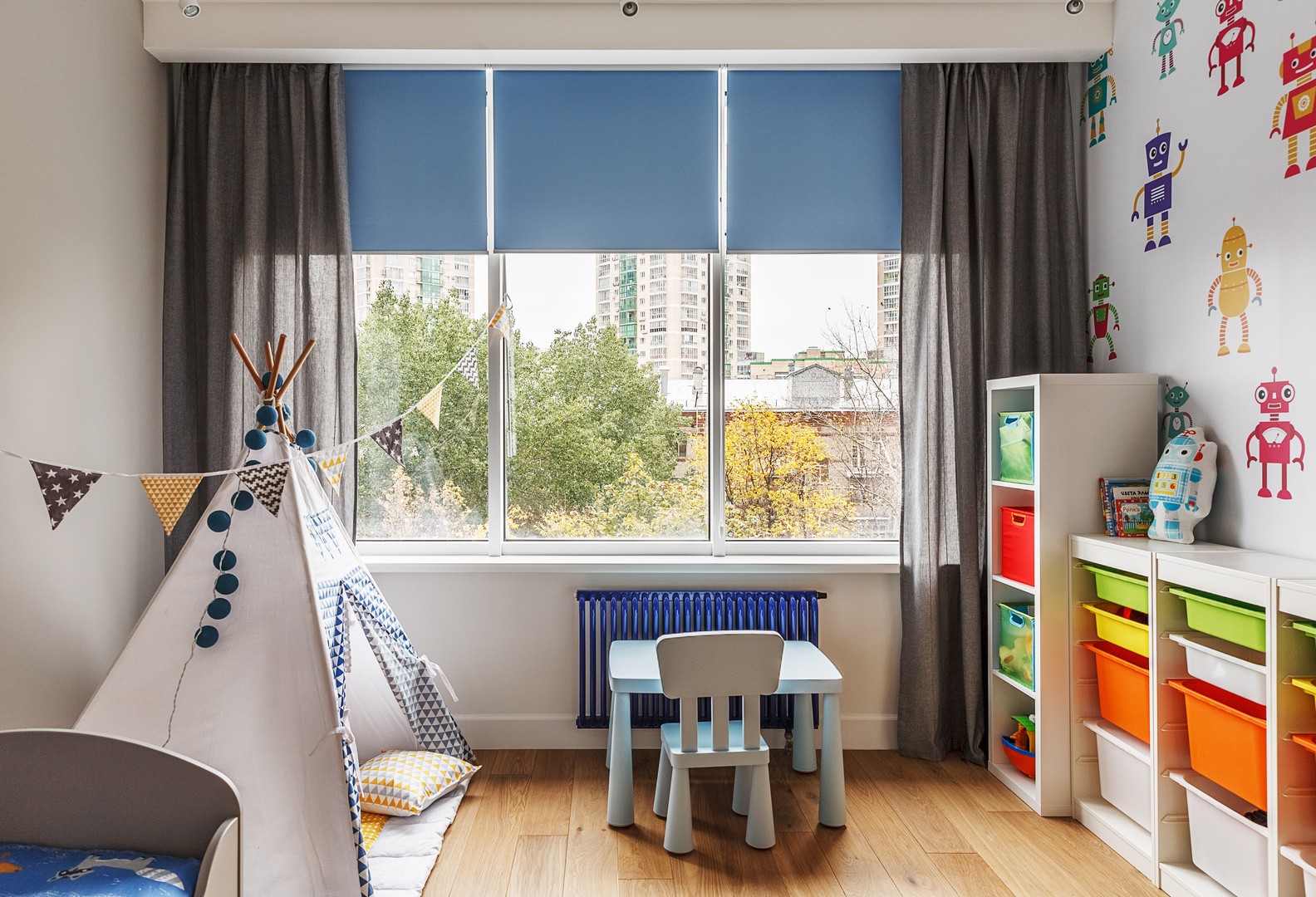 roman blinds for kids room