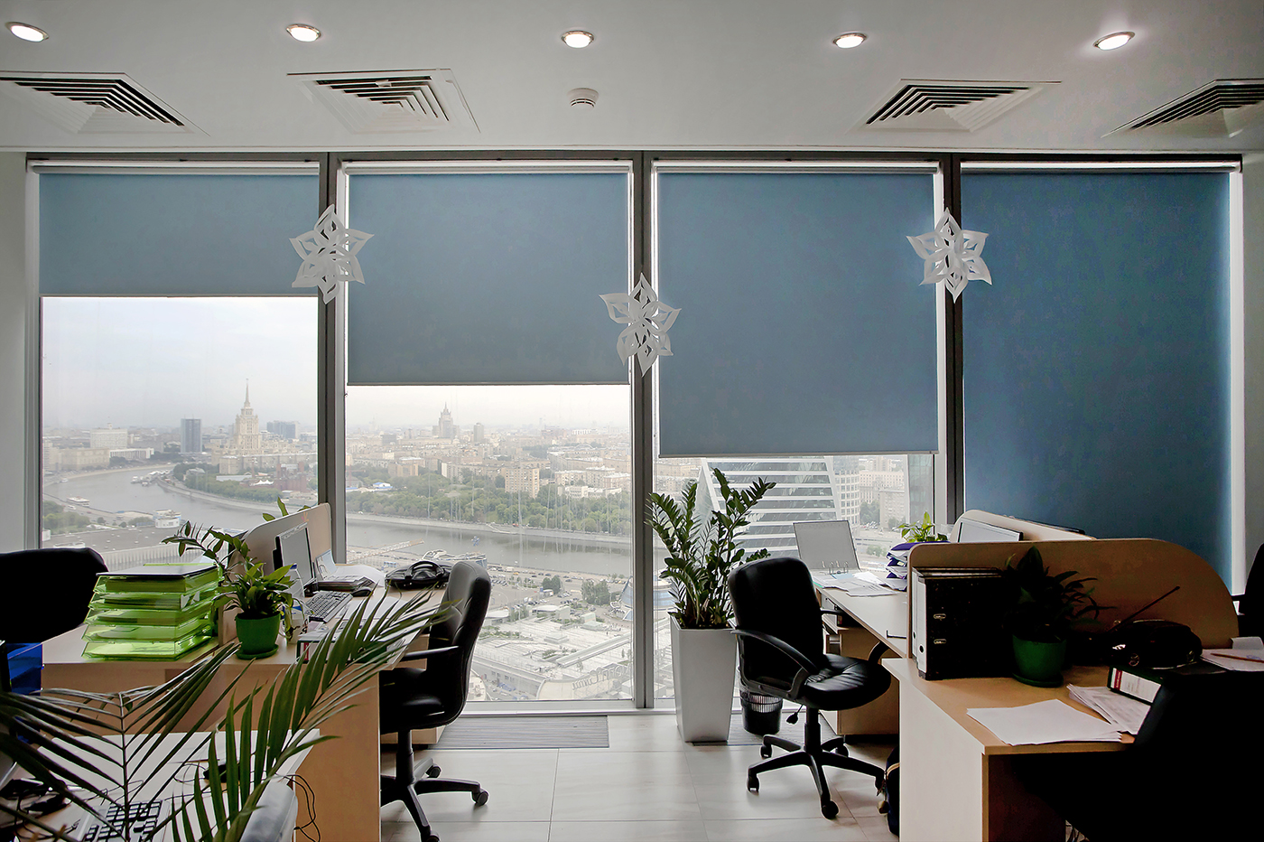 curtains in the office design ideas