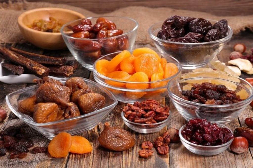 dried fruits on the table