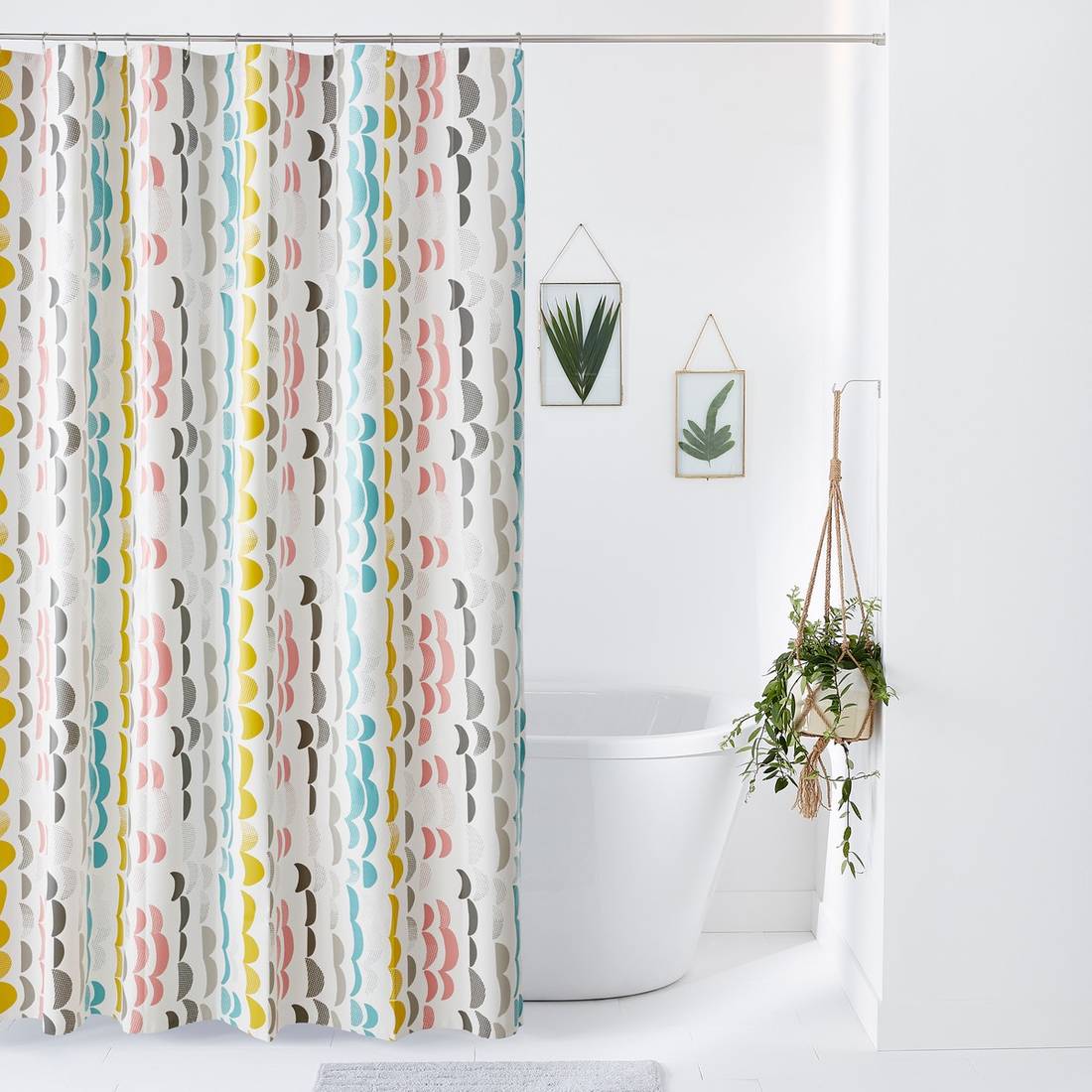 fabric curtain for bathroom design