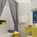 fabric curtain for bathroom photo decor