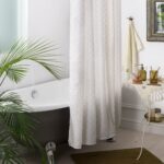 fabric curtain for bathroom decoration