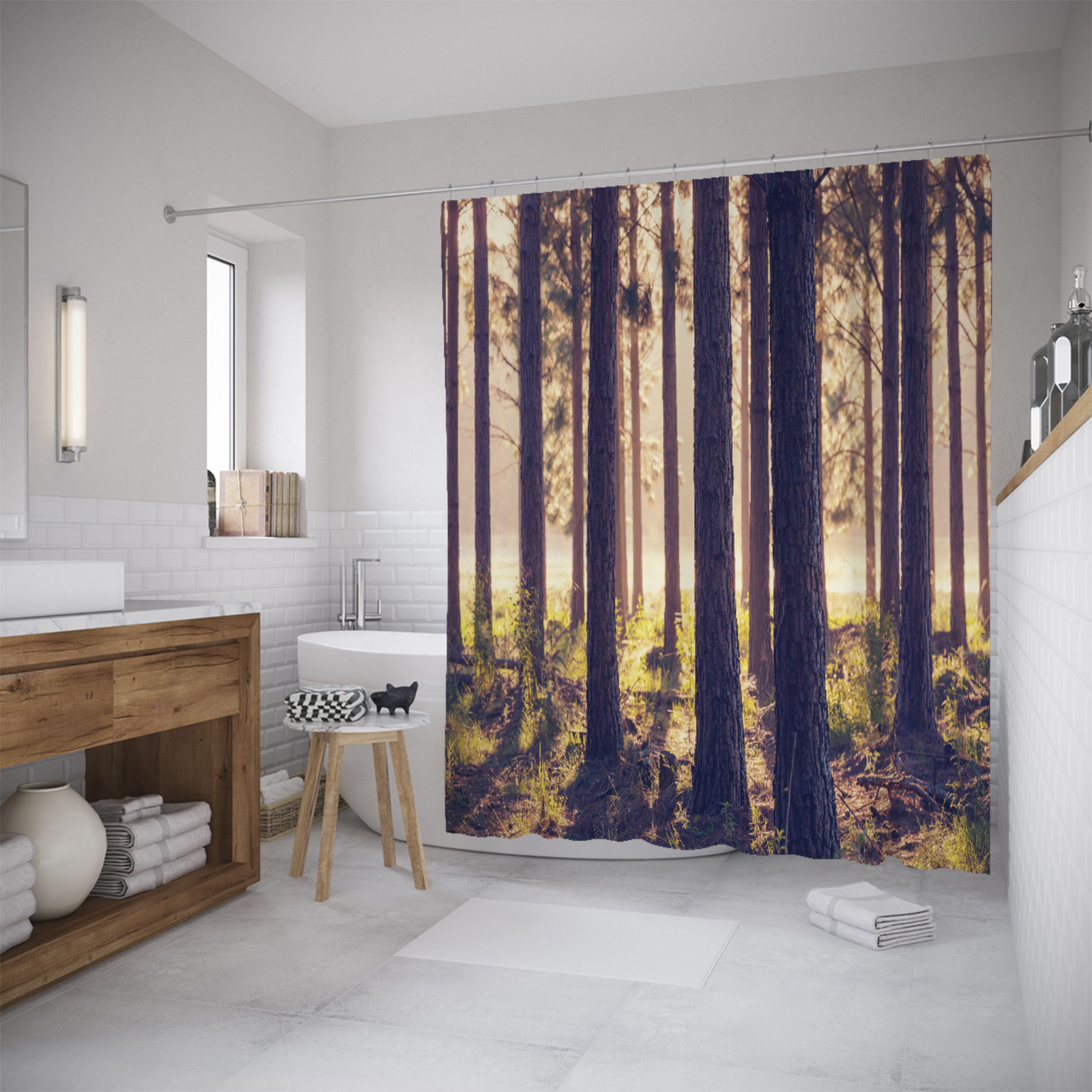 fabric curtain for bathroom