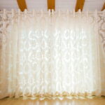 tulle on eyelets interior ideas