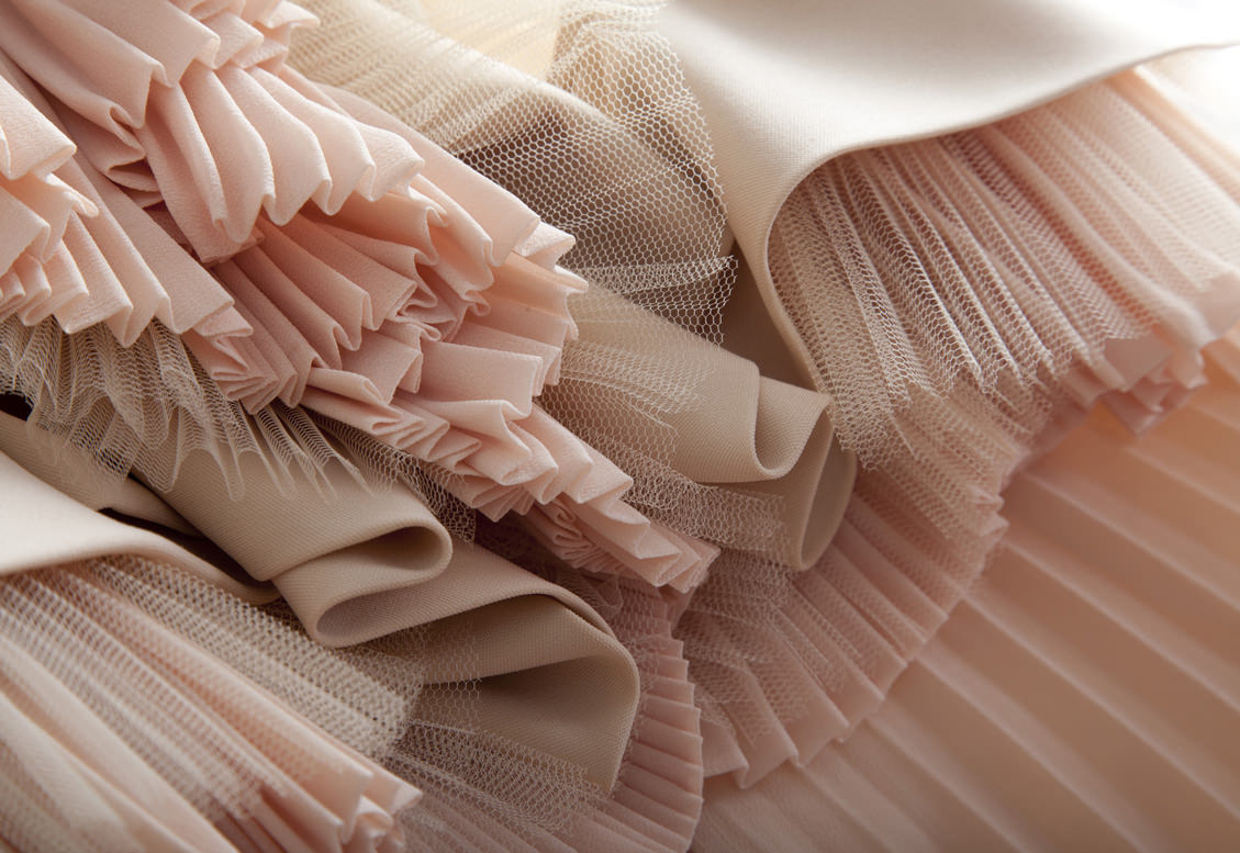 tulle pleated