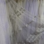 embroidered tulle silver