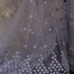 tulle with star embroidery