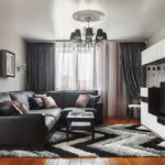 tulle in the living room photo design