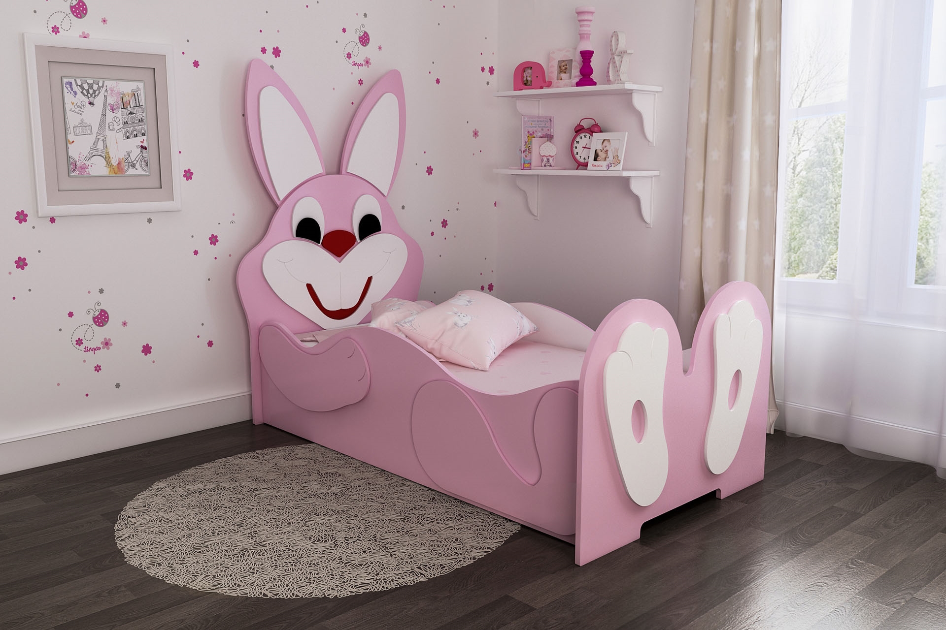 crib in the form of a bunny