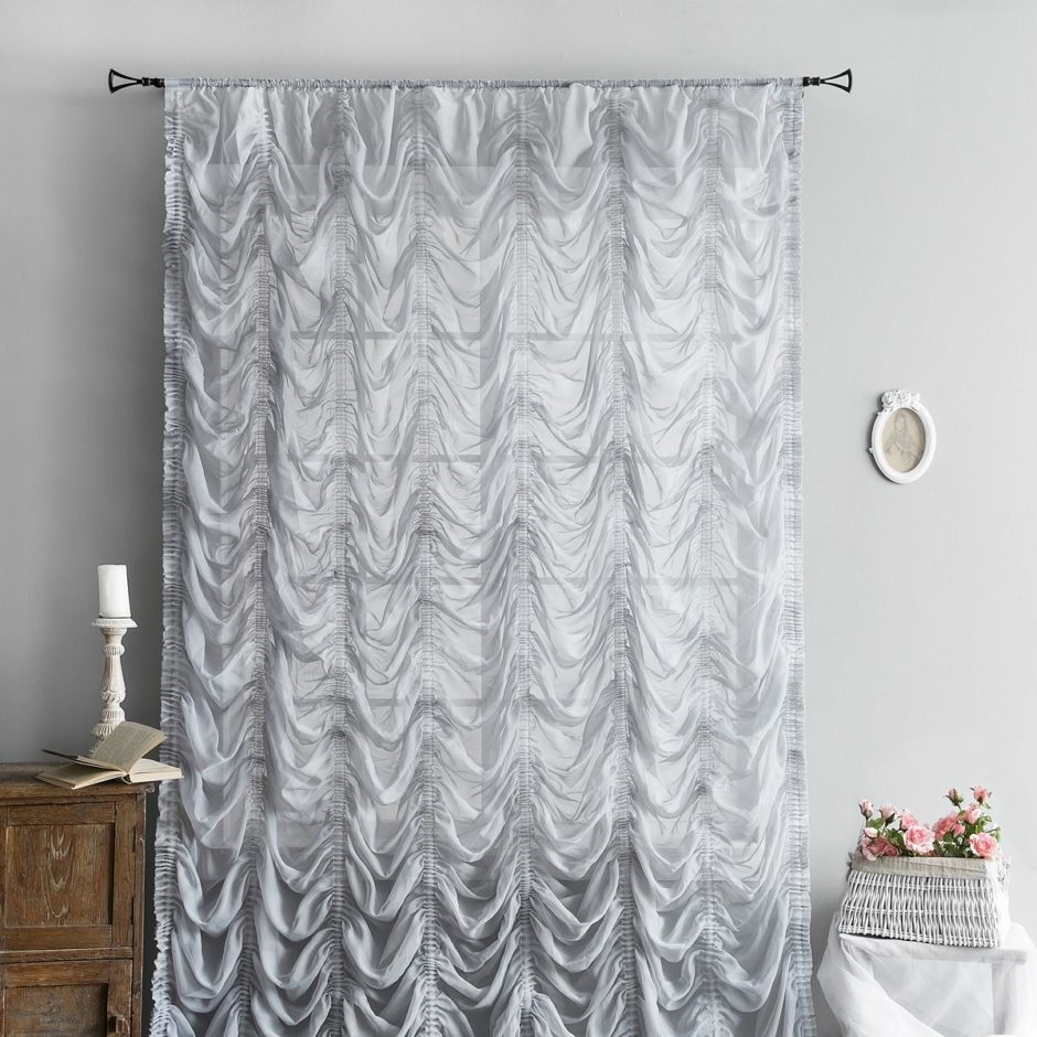 plain French curtains