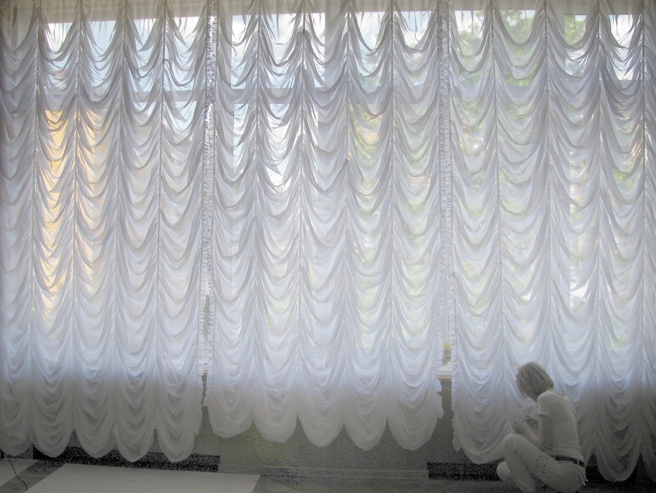 French curtains in the nursery