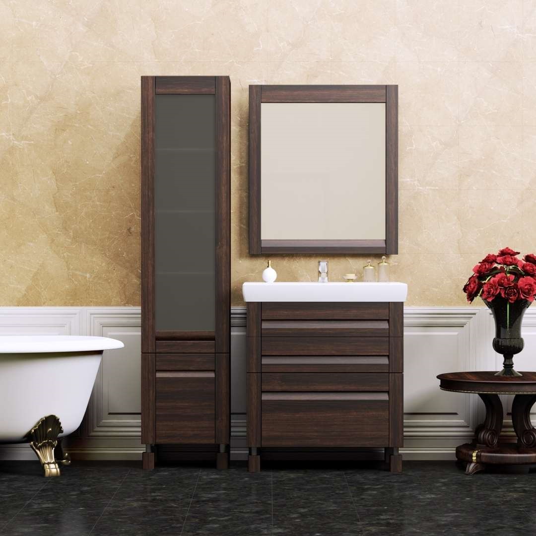 wenge furniture in the bathroom