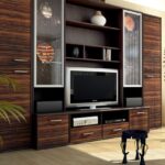 wenge furniture wall with TV