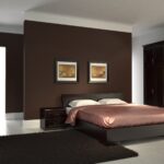 wenge furniture with brown wall