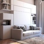 wardrobe bed with sofa