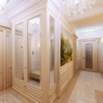 armoire d'angle dans le couloir