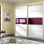 wardrobe with purple insert