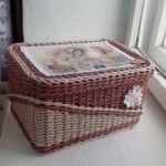 brown wicker box