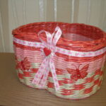 wicker box with bow tie