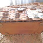 wicker box with legs