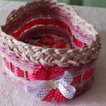 wicker box with a bow