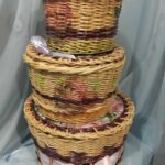 triple wicker box