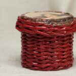 wicker box red