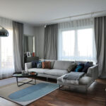 curtains in the living room decoration photo