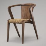 wooden figured chair