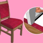 rembourrage d'une chaise en tissu