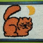 picture in carpet embroidery technique