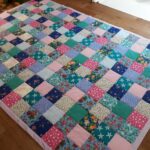 blanket pink squares