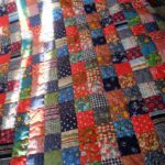 decoration of bedspreads in patchwork technique