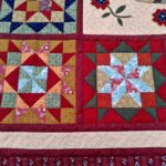 patchwork quilt in oriental style