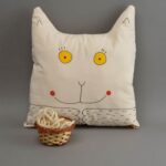 pillow in the form of a cat