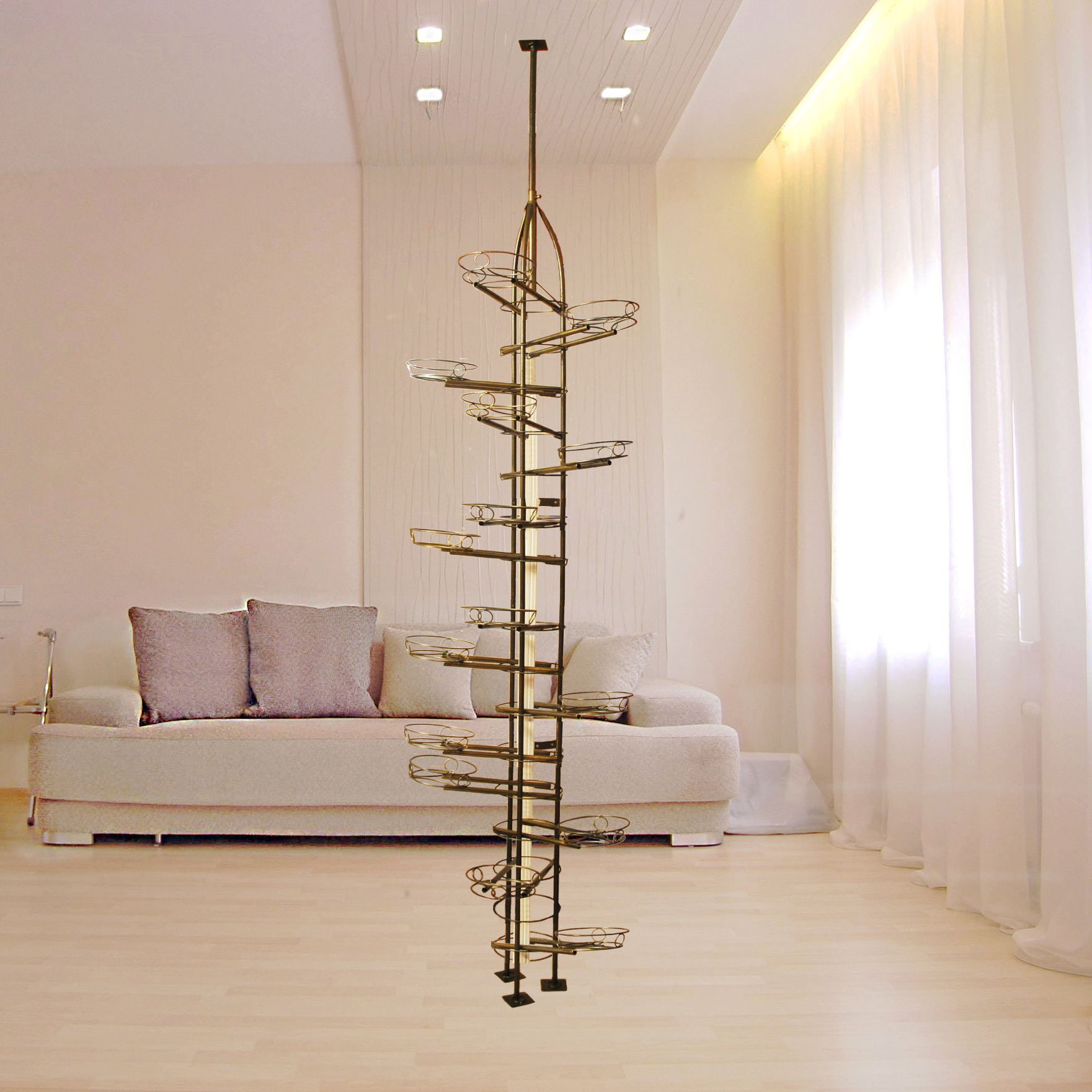 shelf-stand from floor to ceiling