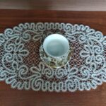 openwork blue napkin