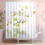 curtain with orchid