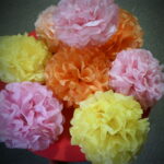 peonies from napkins