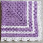 couverture lilas pour bébé