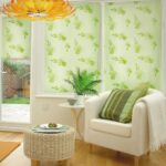 vegetable drawing on roller blinds