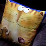 pillow funny cat